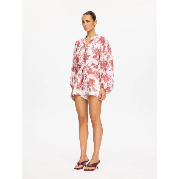 Kivari Bailey Playsuit in Red, view 3
