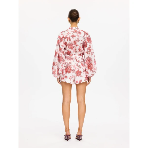 Kivari Bailey Playsuit in Red, view 4
