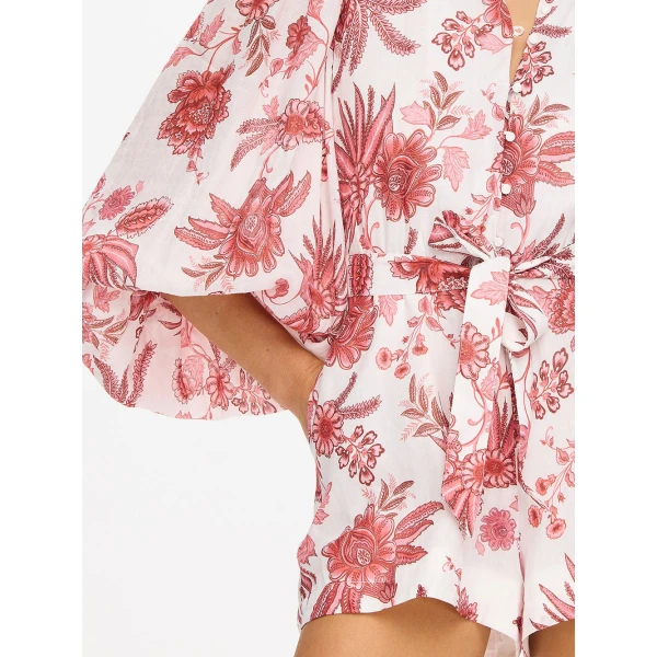 Kivari Bailey Playsuit in Red, view 5