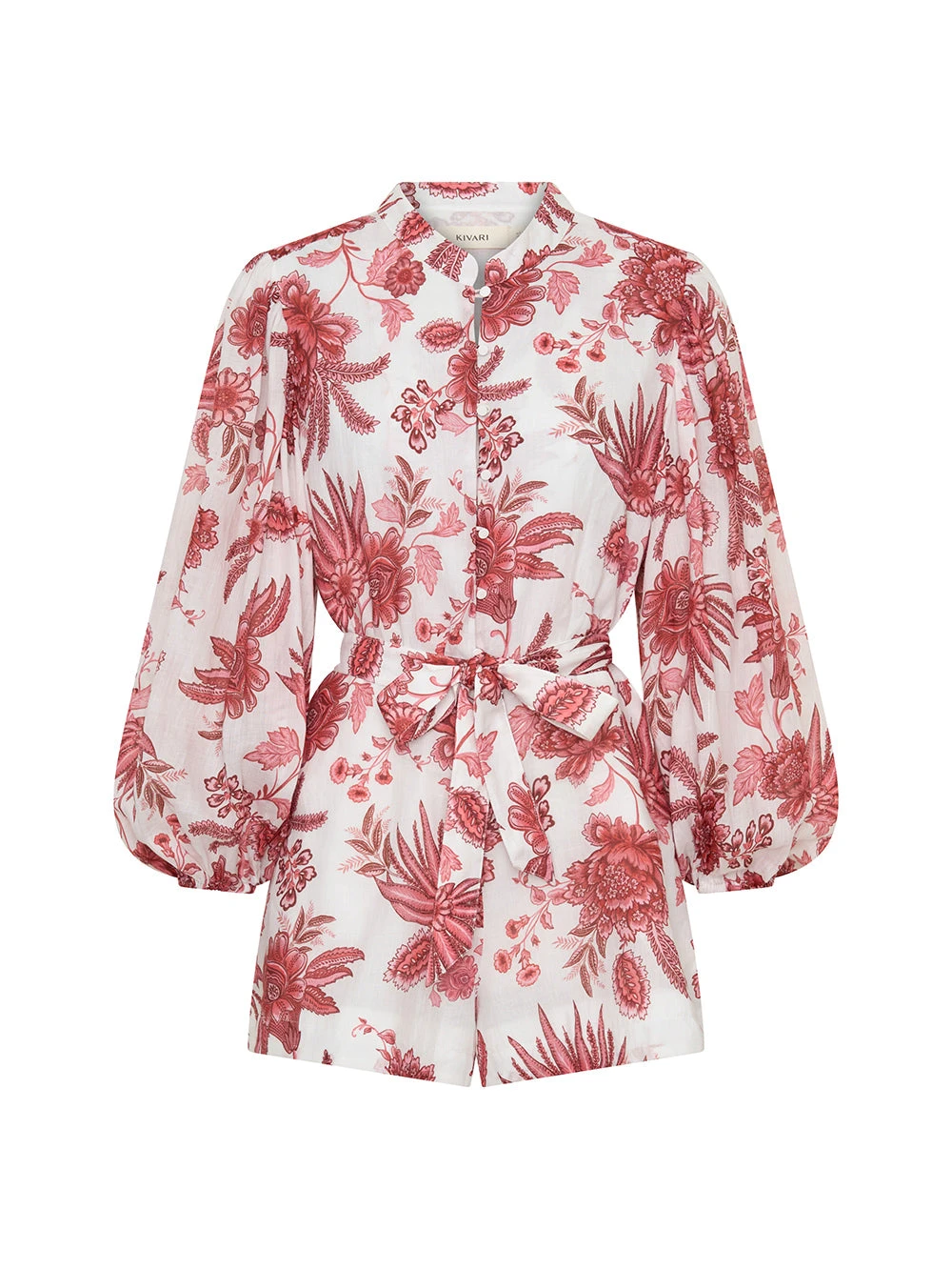 KIVARI Bailey Playsuit in Red