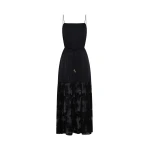Kivari Blair Lace Maxi Dress in Black