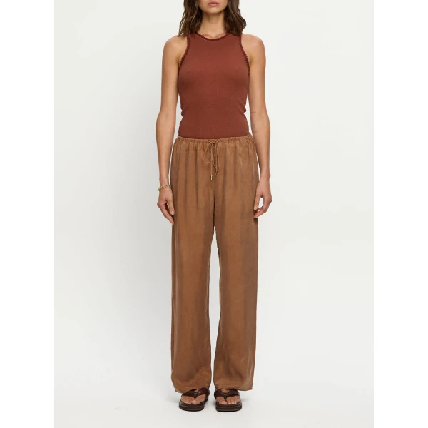 Kivari Blythe Pant in Chocolate, view 6