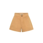 Kivari Cameron Denim Short in Tan