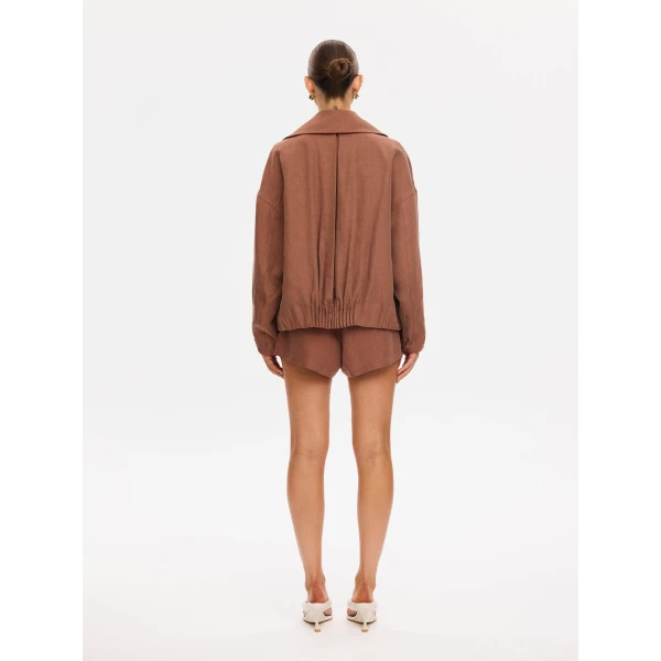 Kivari Cass Jacket in Chocolate, view 6