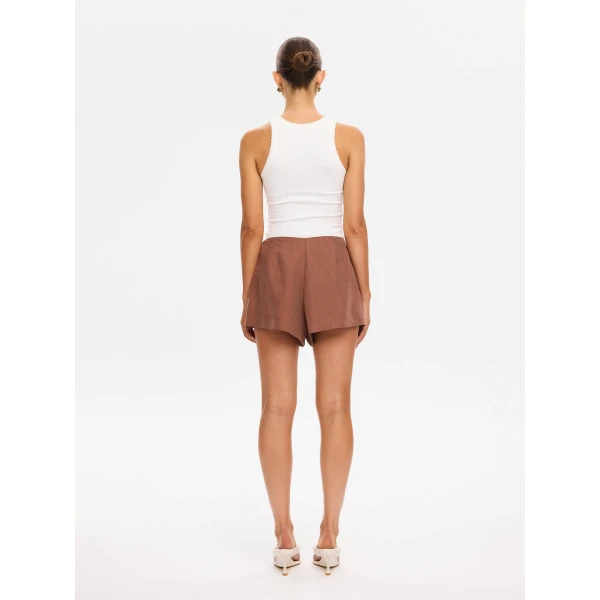Kivari Cass Short in Chocolate, view 4