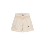 Kivari Celene Denim Short in Cream