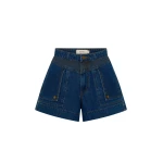 Kivari Celene Denim Short in Indigo