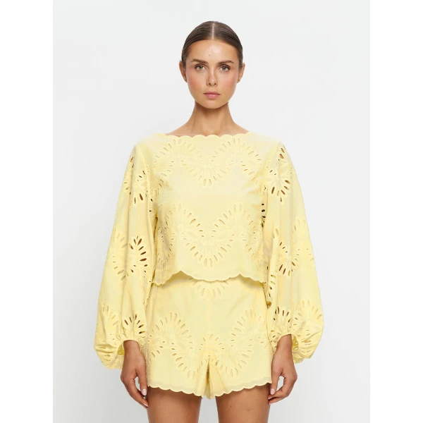 Kivari Danielle Top in Butter, view 2