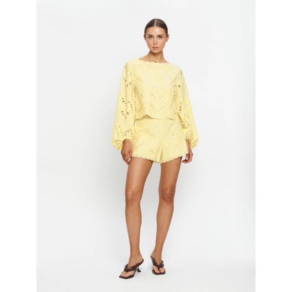Kivari Danielle Top in Butter, view 6