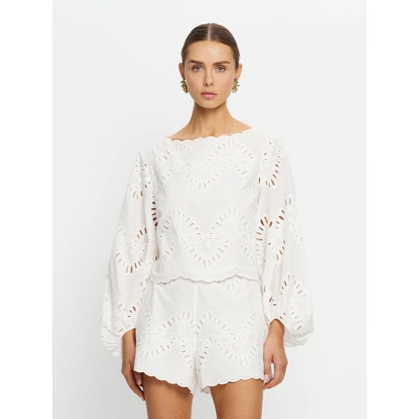 Kivari Danielle Top in Ivory, view 2