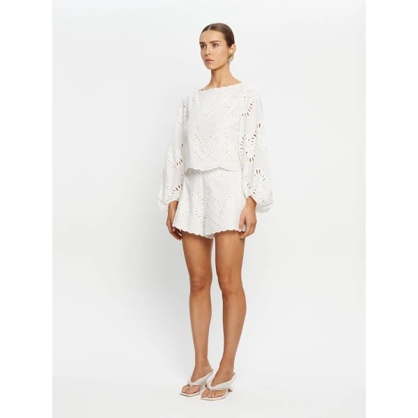 Kivari Danielle Top in Ivory, view 3