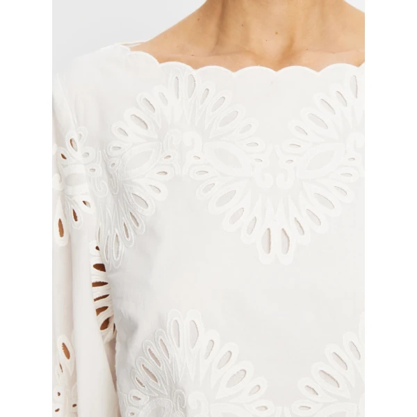 Kivari Danielle Top in Ivory, view 5