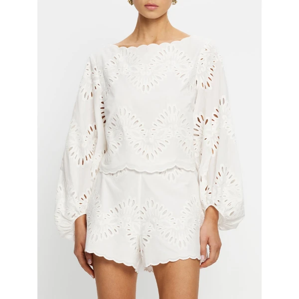 Kivari Danielle Top in Ivory, view 6