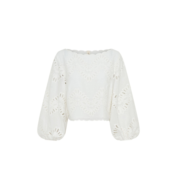 Kivari Danielle Top in Ivory