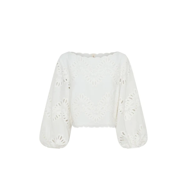 Kivari Danielle Top in Ivory