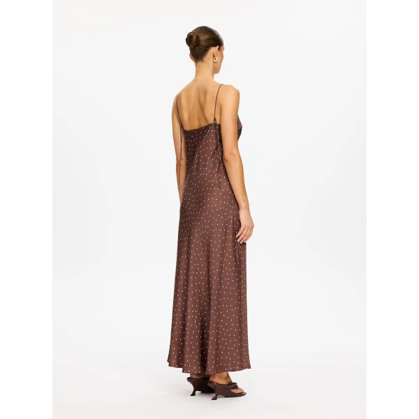 Kivari Edie Maxi Dress in Brown, view 4