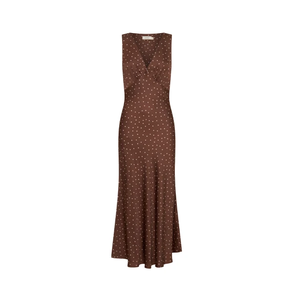 Kivari Edie Midi Dress in Brown