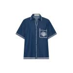 Kivari Emile Chambray Shirt in Blue