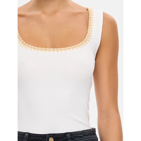 Kivari Esme Tank Top in Ivory, view 5