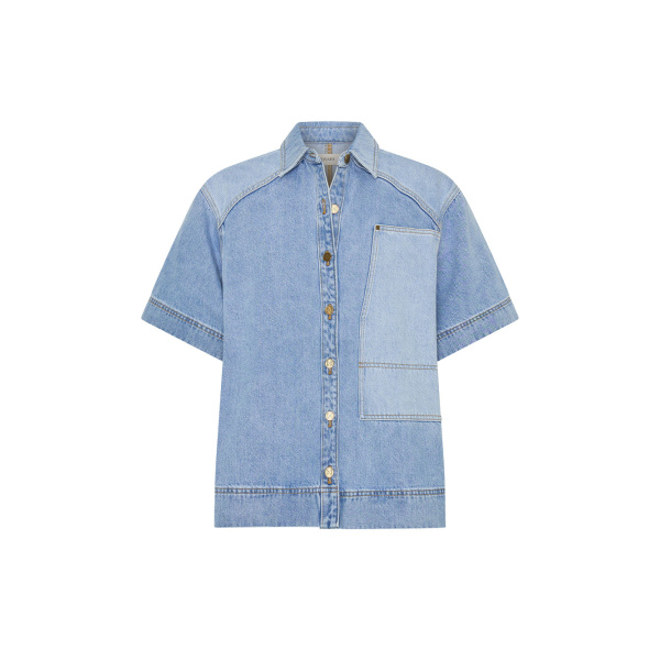 Kivari Florence Denim Shirt in Two Tone
