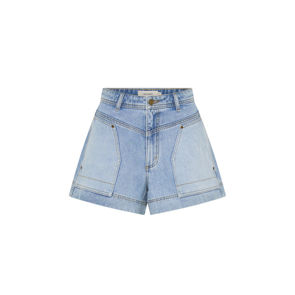 Kivari Florence Denim Short in Two Tone