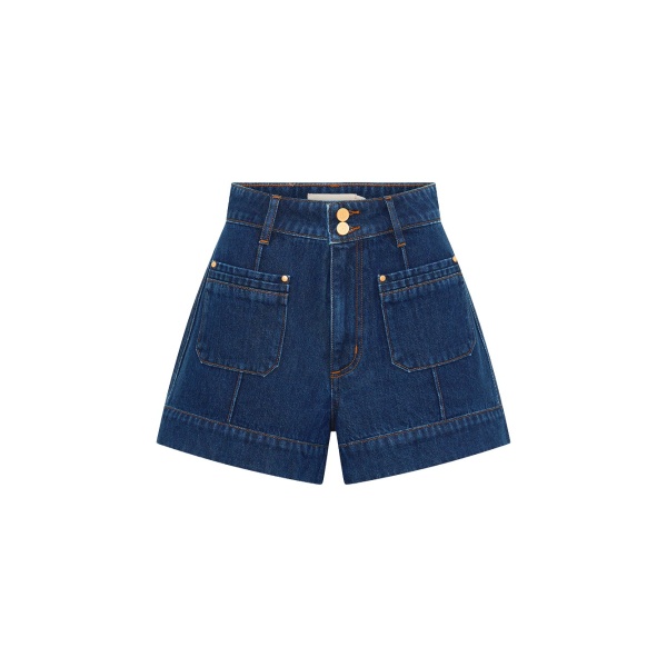 Kivari Hanna Denim Short in Ink