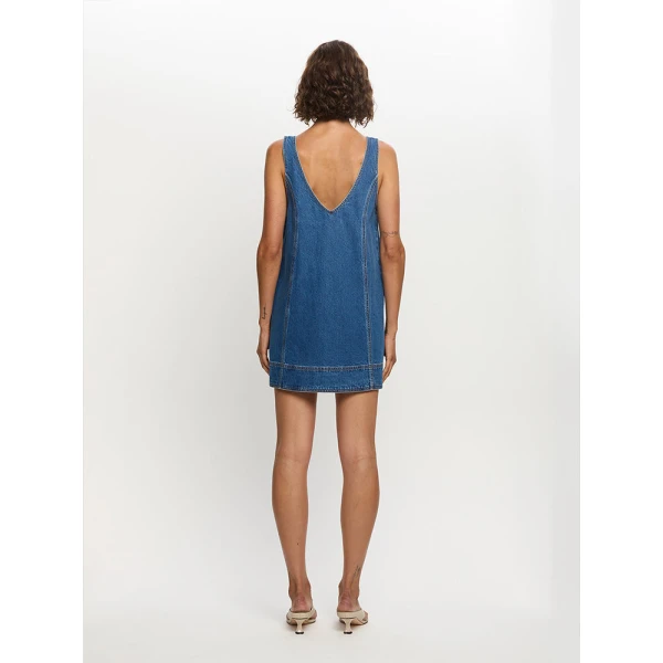 Kivari Ilaria Mini Dress in Indigo, view 4