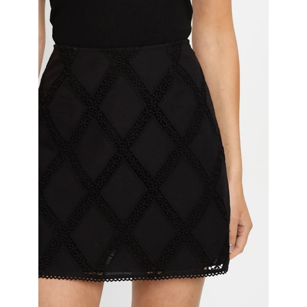 Kivari Izzy Mini Skirt in Black, view 5