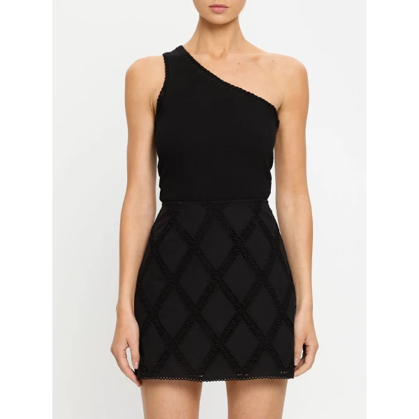 Kivari Izzy Mini Skirt in Black, view 6