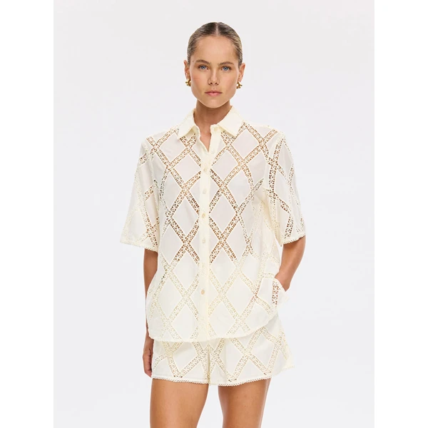 Kivari Izzy Shirt in Cream, view 2