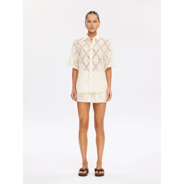 Kivari Izzy Shirt in Cream, view 4