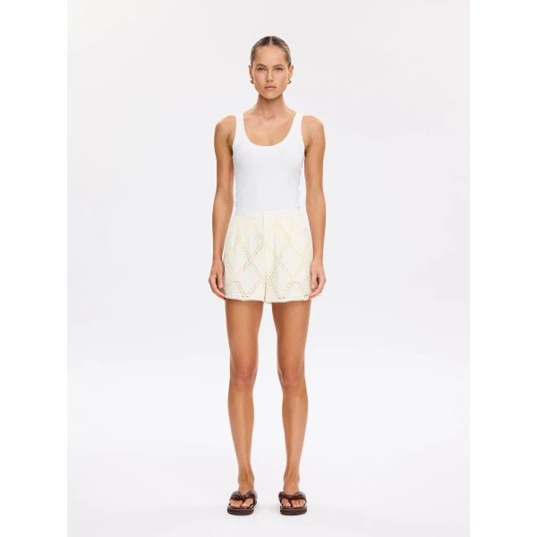 Kivari Izzy Short in Cream, view 2