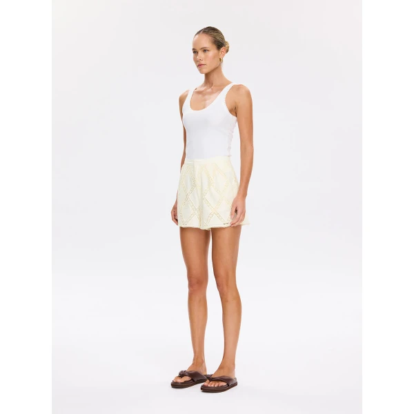 Kivari Izzy Short in Cream, view 4