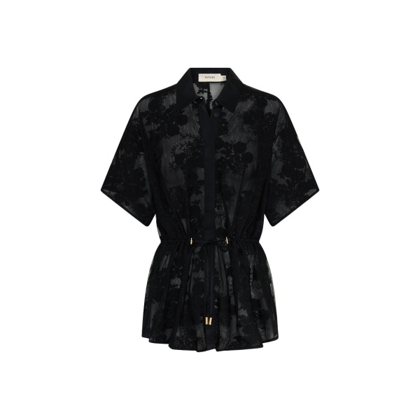 Kivari Jaxon Lace Shirt in Black