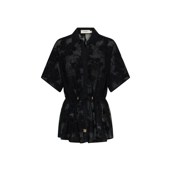 Kivari Jaxon Lace Shirt in Black