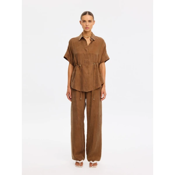 Kivari Jaxon Shirt in Chocolate, view 3