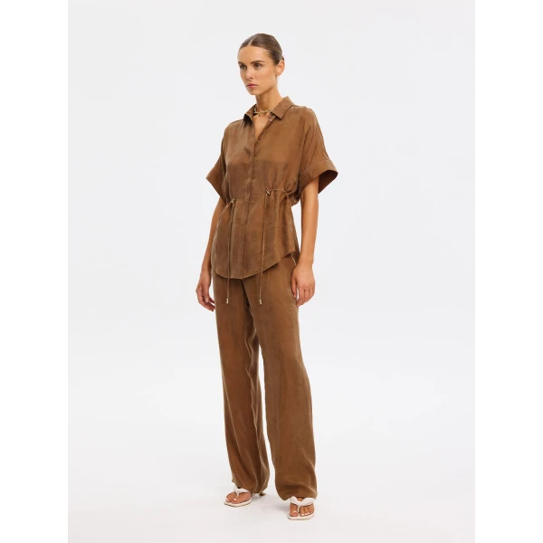 Kivari Jaxon Shirt in Chocolate, view 4
