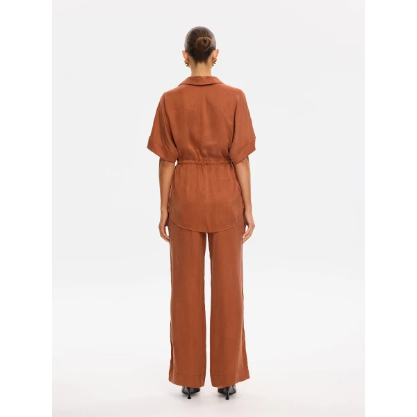 Kivari Juna Shirt in Burnt Orange, view 4