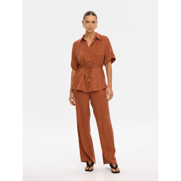Kivari Juna Shirt in Burnt Orange, view 6
