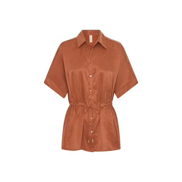 Kivari Juna Shirt in Burnt Orange