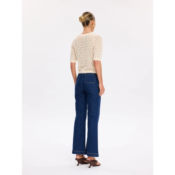 Kivari Kendall Knit Tee in Oat, view 4