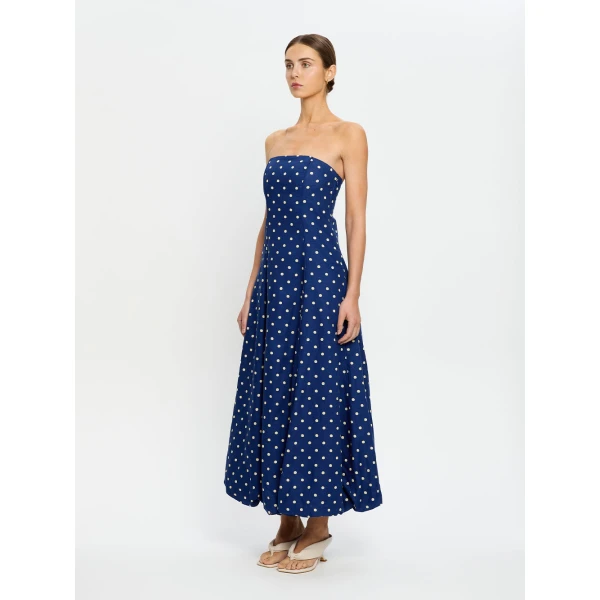 Kivari Lily Maxi Dress in Navy, view 3