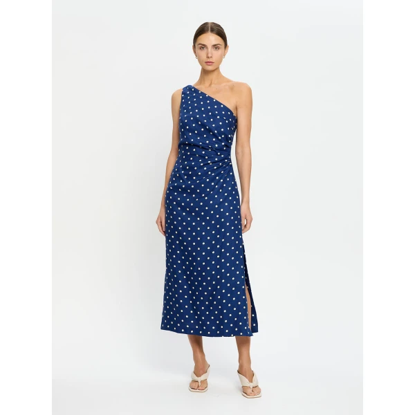 Kivari Lily Midi Dress in Navy, view 2