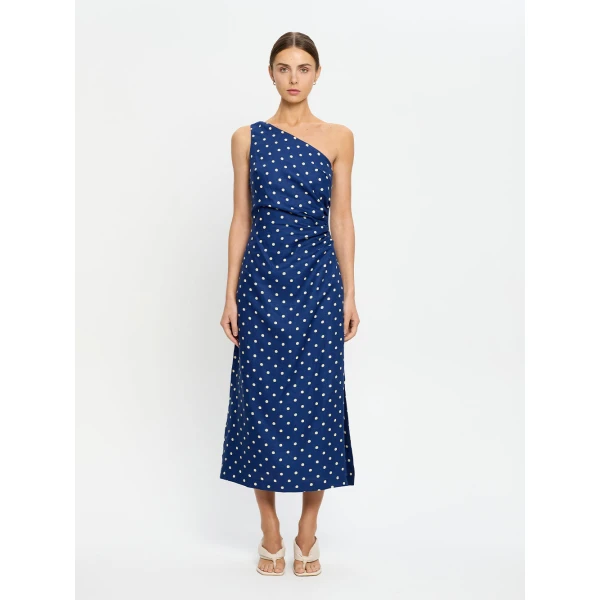 Kivari Lily Midi Dress in Navy, view 4