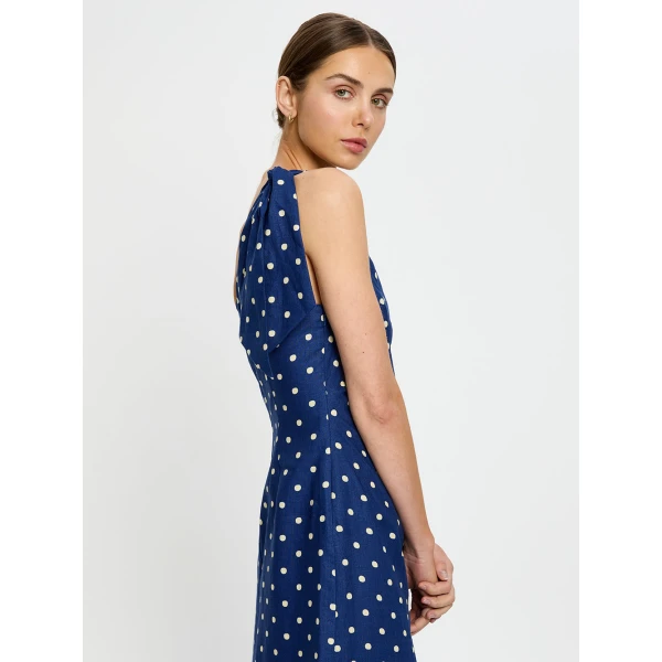 Kivari Lily Midi Dress in Navy, view 5