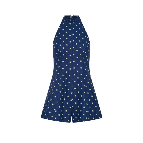 Kivari Lily Playsuit in Navy