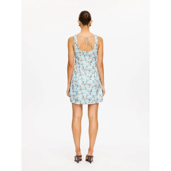 Kivari Lydia Mini Dress in Mint, view 4