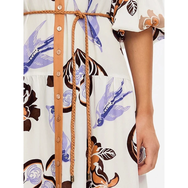 Kivari Marit Maxi Dress in Cream Tan, view 5