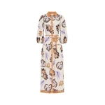 Kivari Marit Maxi Dress in Cream Tan