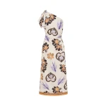 Kivari Marit Midi Dress in Cream Tan